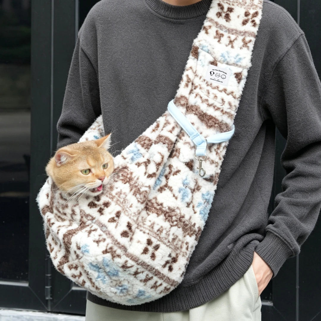 Winter Cuddle Pet Sling Carrier