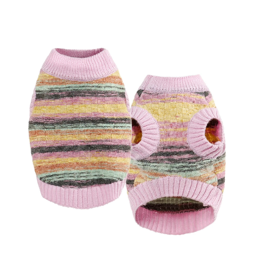 Watercolor Stripe Dog Sweater