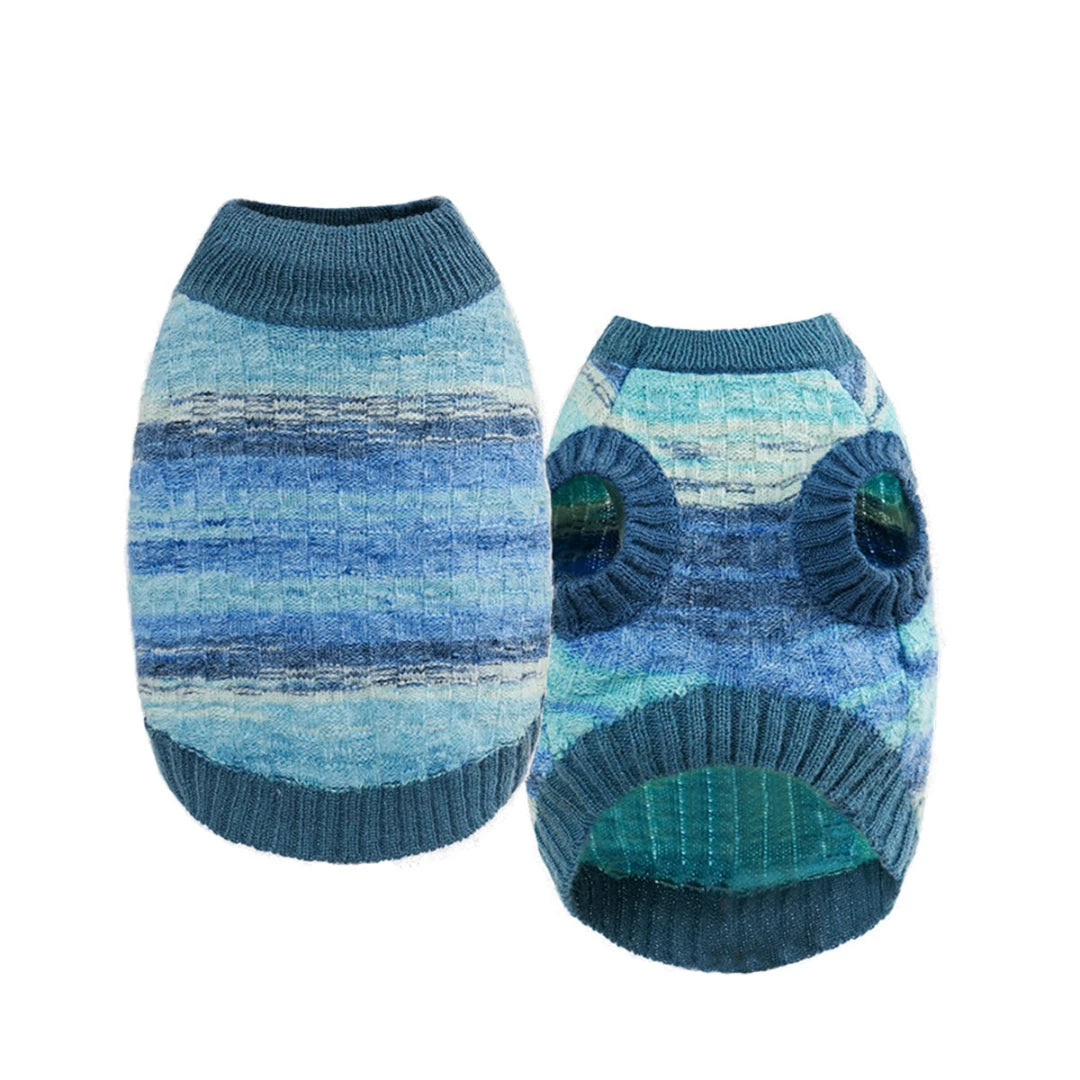 Watercolor Stripe Dog Sweater