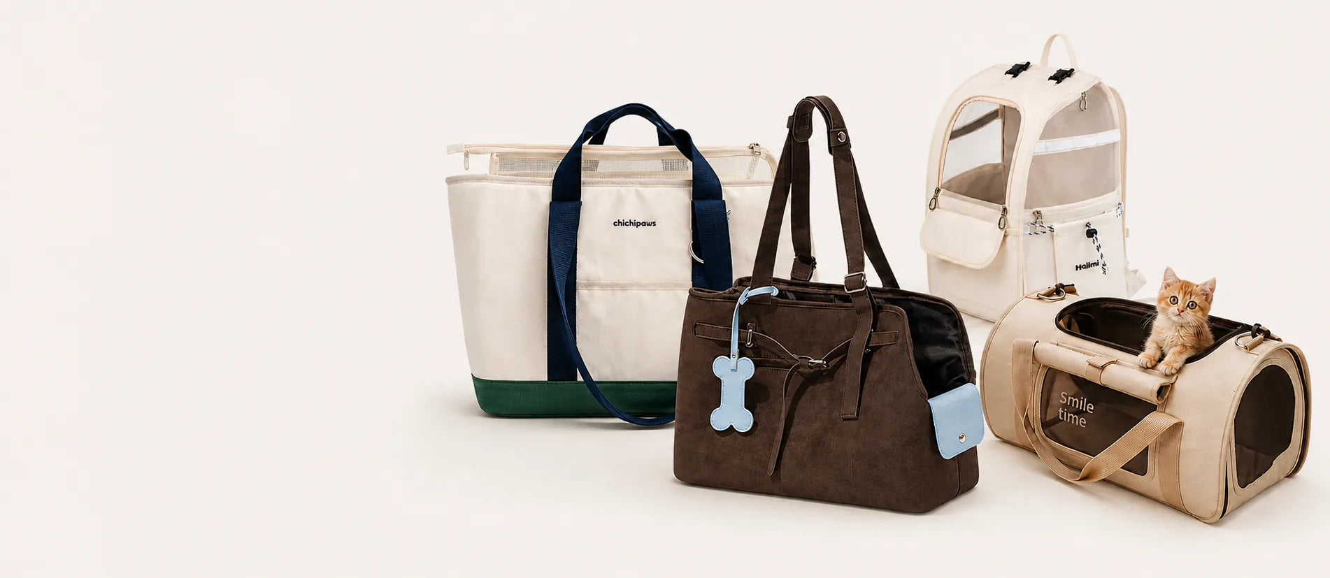 Four pet carriers included in the bundle offer