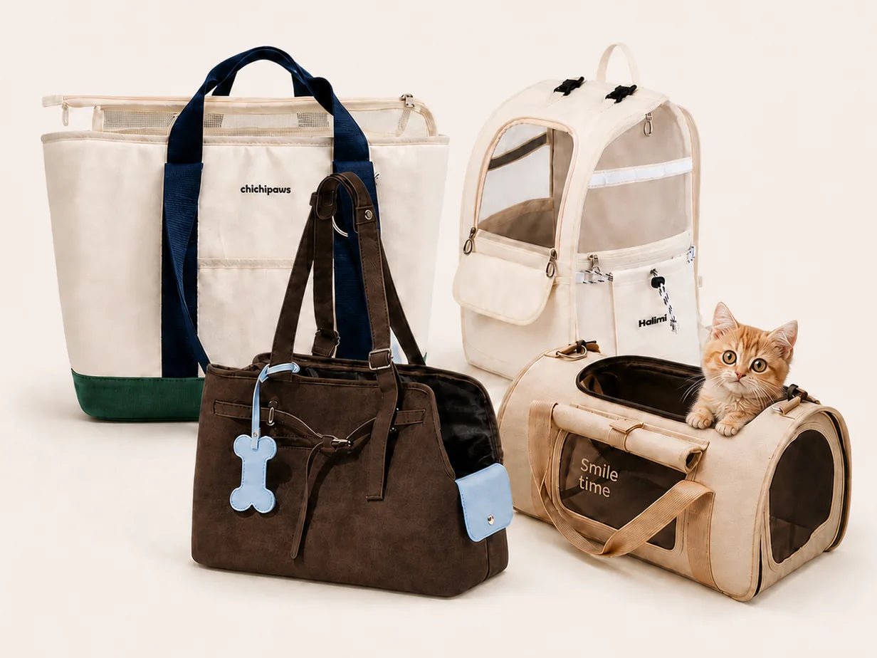 Four pet carriers included in the bundle offer
